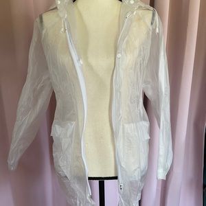 Clear rain jacket